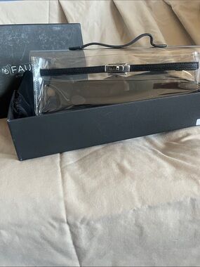 Faux by Clear and Black Evening Clutch
Used once.